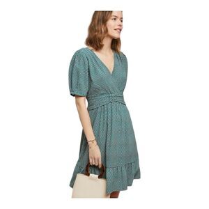 Anthropologie Keily Printed-Belted Dress By Maeve  Womens 8